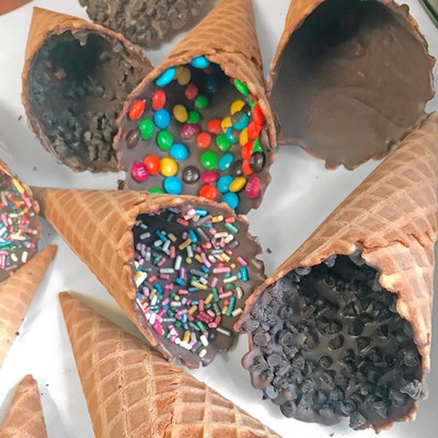 Chocolate Sprinkcle Ice Cream Cones
